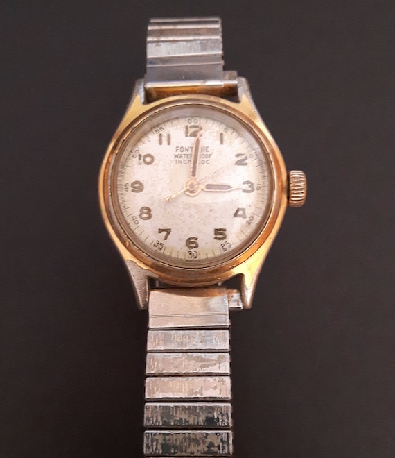 Incabloc Watch, 17 Jewels Incabloc Watch, Vintage Fon… - Gem