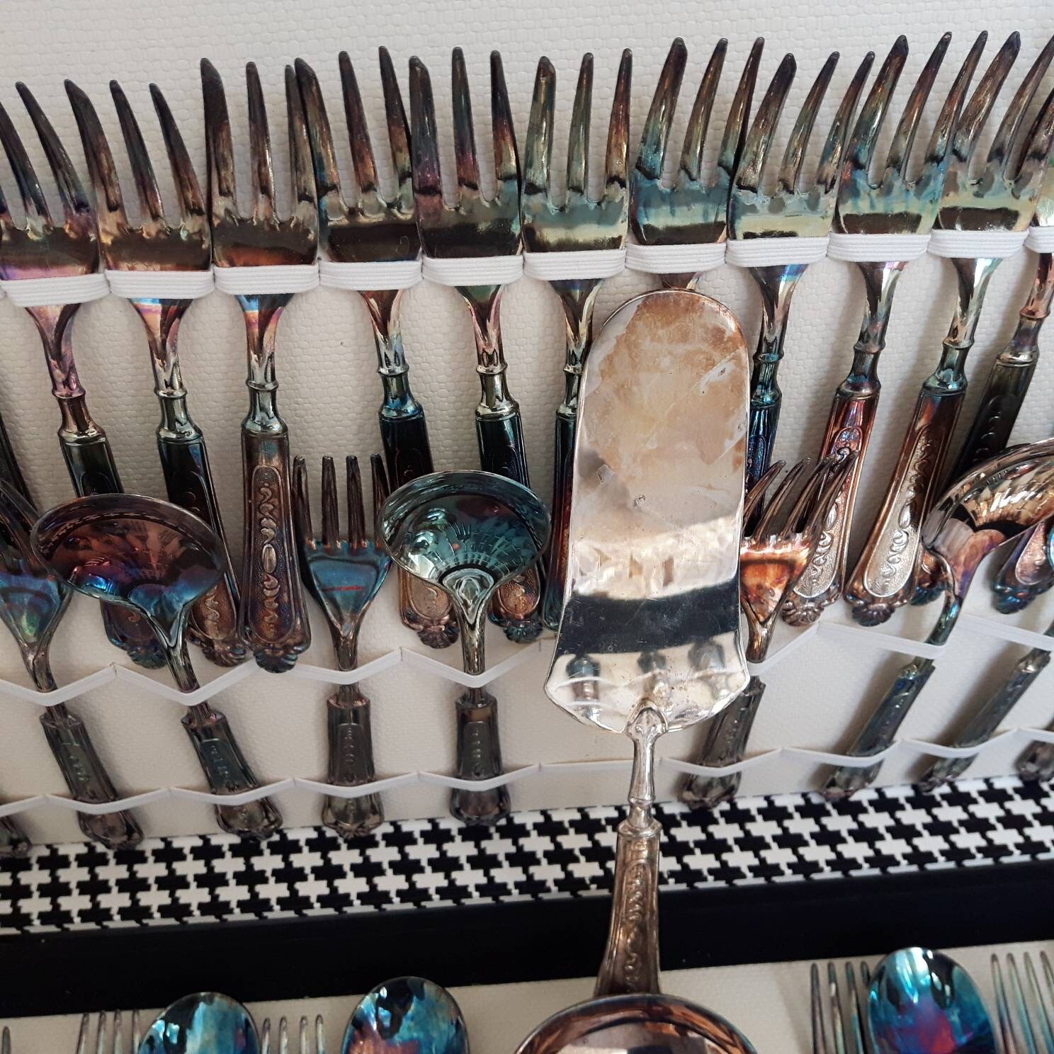 LBL Italy Plated EP Zing Zinc 64 Pieces Plated Flatware Etsy Canada