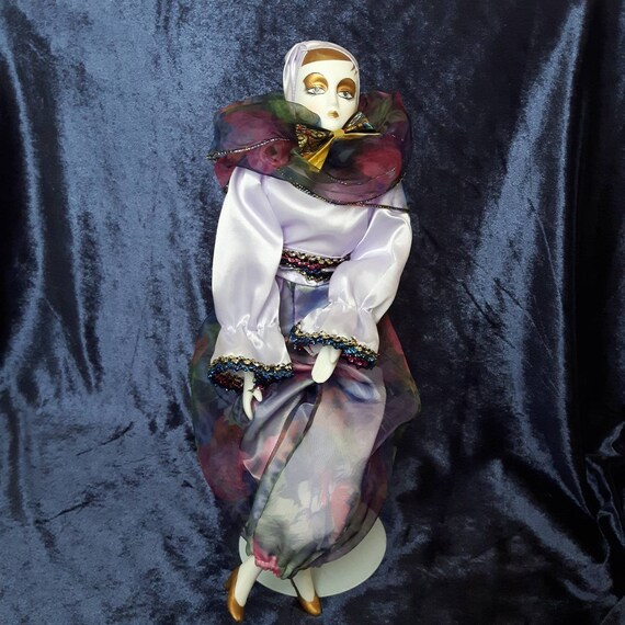 pierrot porcelain clown doll