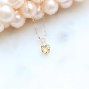 Citrine pendant, Citrine necklace, 10Kt Gold necklace, 10Kt Gold Chain, Citrines, Gold Necklace, Burhani Gems image 2