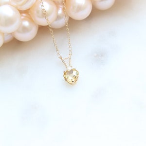 Citrine pendant, Citrine necklace, 10Kt Gold necklace, 10Kt Gold Chain, Citrines, Gold Necklace, Burhani Gems image 3