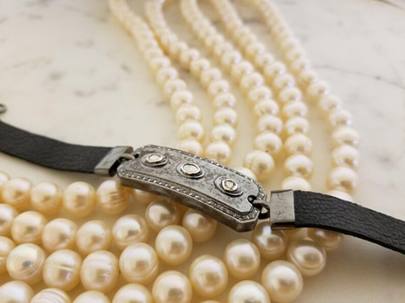 Leather Bracelets Musicians /& Celebrity Designer Rosecut Diamond Bracelets,Mens Bracelets Unisex Bracelets,Pave Diamond Bracelets.