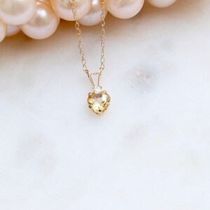 Citrine pendant, Citrine necklace, 10Kt Gold necklace, 10Kt Gold Chain, Citrines, Gold Necklace, Burhani Gems image 5