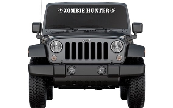 Zombie Hunter Decal outbreak response sticker hood window car truck walking dead