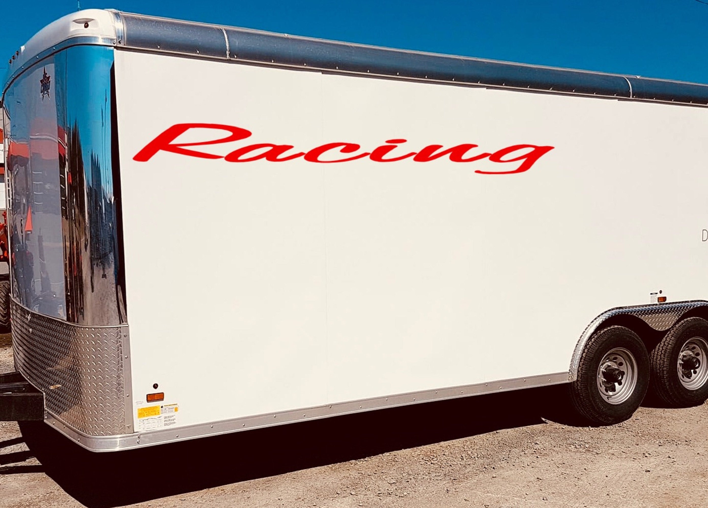 2X Racing Left/Right Trailer Graphics Decal Vinyl Stickers Etsy
