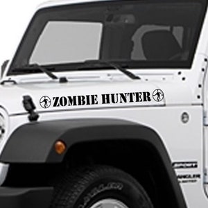Zombie Hunter 21'' links/rechts vinylsticker Koop 2 sets en ontvang de 3e gratis