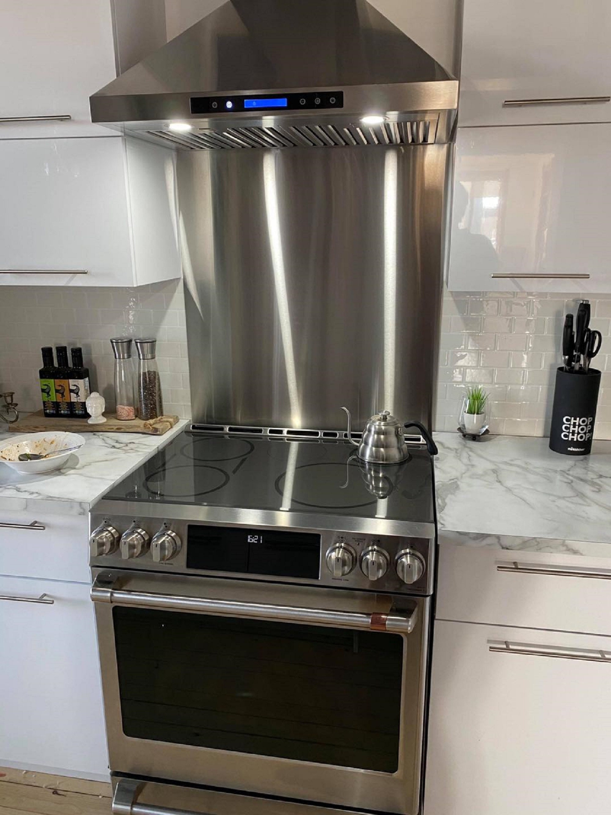 Stainless Steel Kitchen Backsplash 36 X 30.5 18ga 4 Ss304 CUSTOM SIZE  AVAILABLE 