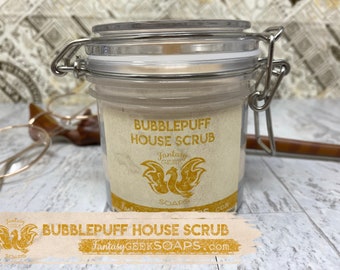 Bubblepuff House Scrub - Foaming Sugar Scrub - Exfoliating Body Scrub