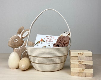 Easter Basket with Tan, Easter Baskets for Kids, Easter Gifts, Easter Bunny Basket