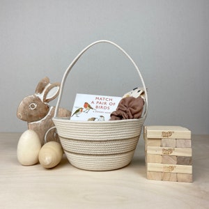 Easter Basket with Tan, Easter Baskets for Kids, Easter Gifts, Easter Bunny Basket