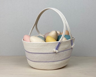 Easter Basket with Purple, Easter Baskets for Kids, Easter Gifts, Easter Bunny Basket