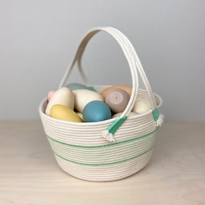 Easter Basket with Green, Easter Baskets for Kids, Easter Gifts, Easter Bunny Basket