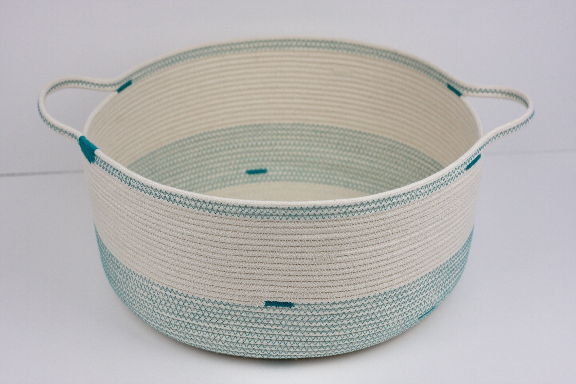 Basket Gift basket Teal Birthday gift Storage basket Etsy