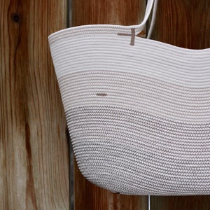 Market bag Ombré, Farmers Market Basket or Summer tote bag, Wedding bag, Bag for Honeymoon image 8