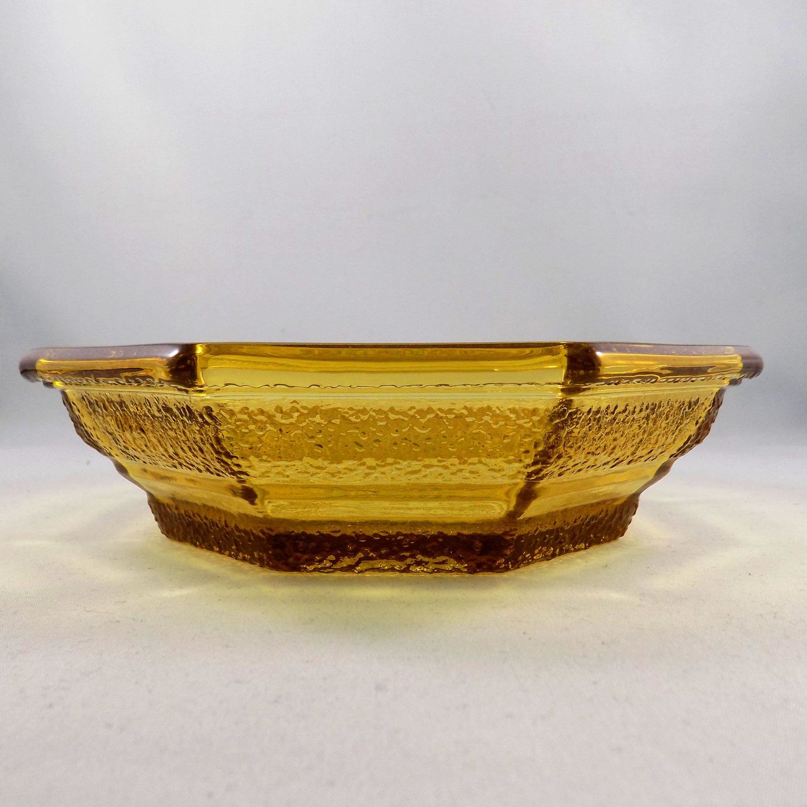 Vintage Amber Glass Chip and Dip Bowls Vintage Anchor Etsy
