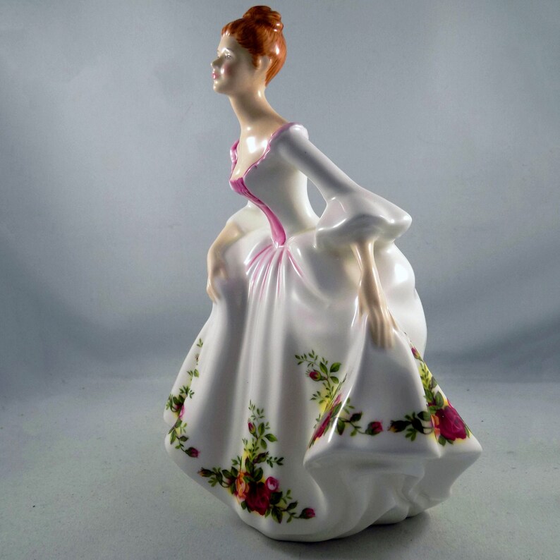 Vintage Royal Doulton Country Rose Figurine Bone China Etsy Canada