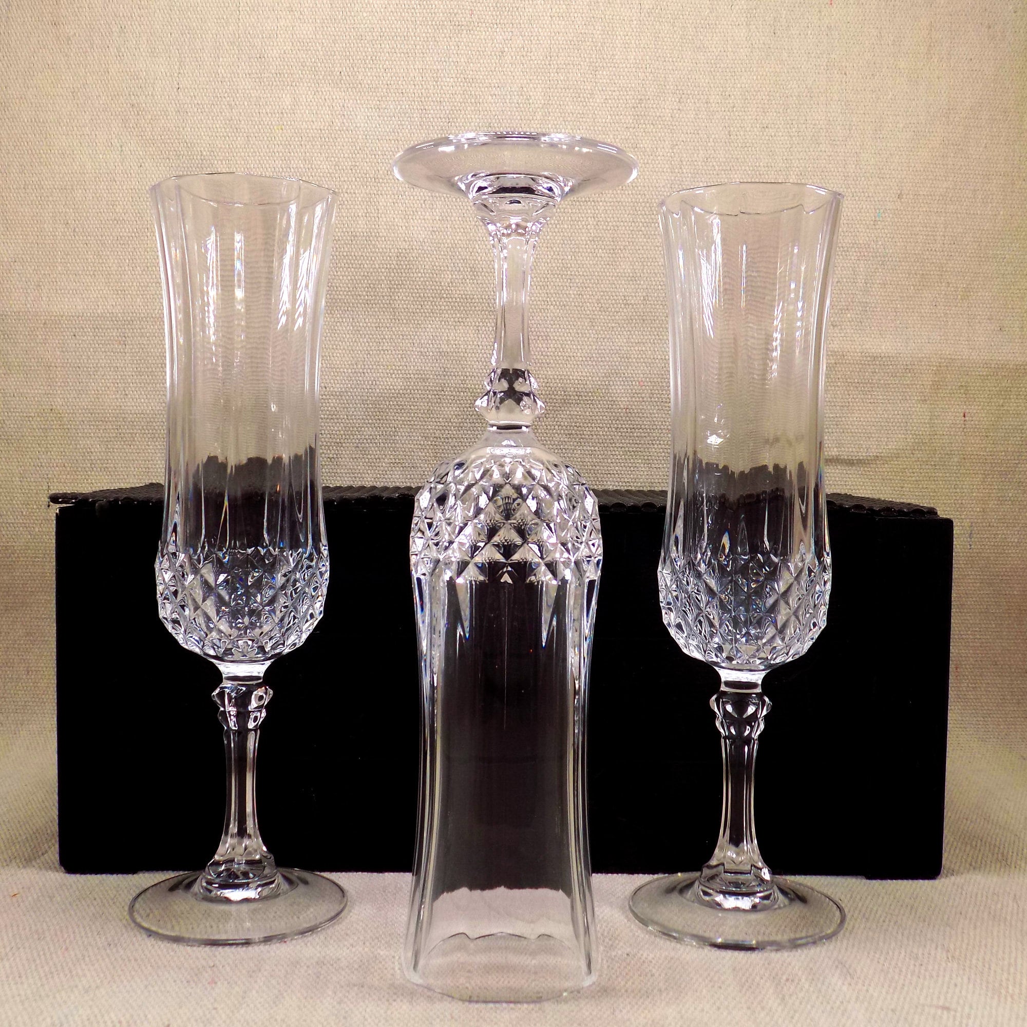 Vintage Cristal D'arques Glasses Crystal Wine Glasses Etsy Canada