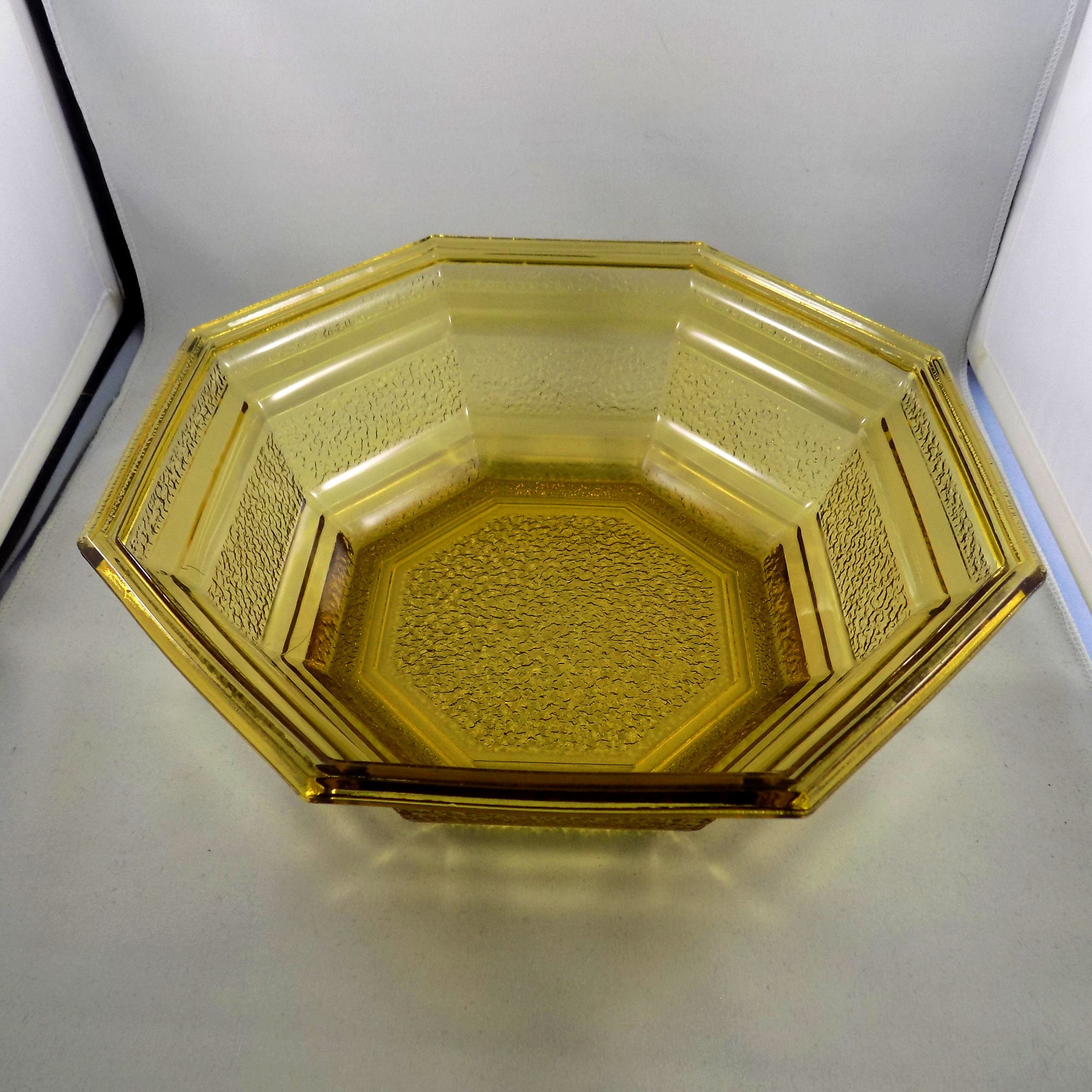 Vintage Amber Glass Chip and Dip Bowls Vintage Anchor Etsy