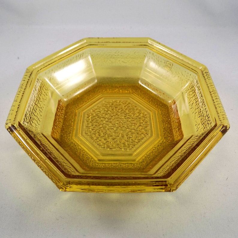Vintage Amber Glass Chip and Dip Bowls Vintage Anchor Etsy