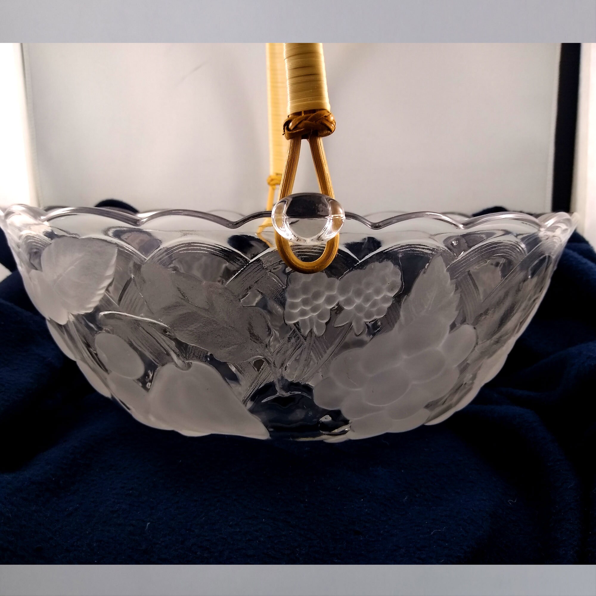 Vintage Mikasa Crystal Large Serving Bowl Mikasa Salad Bowl Etsy