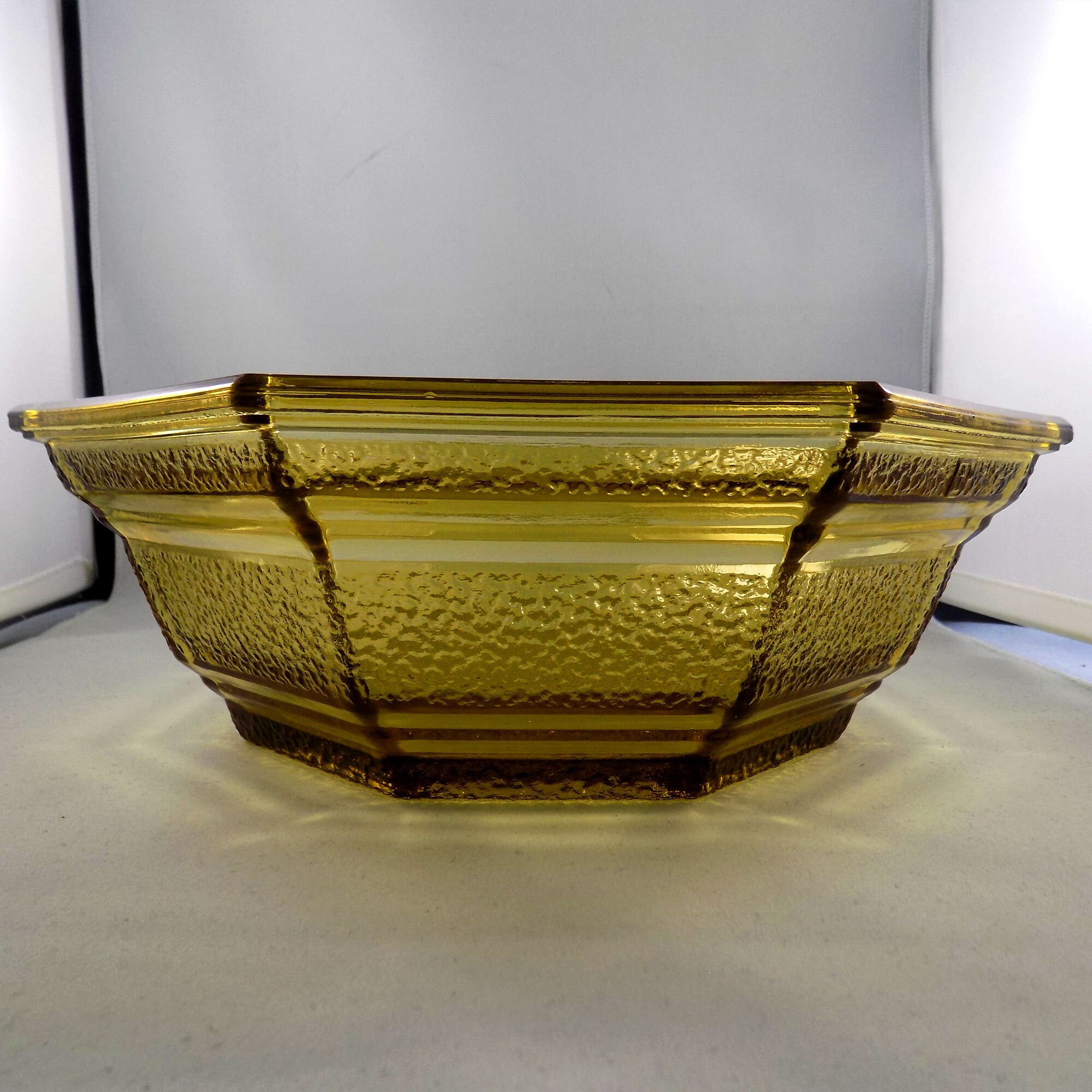 Vintage Amber Glass Chip and Dip Bowls Vintage Anchor Etsy