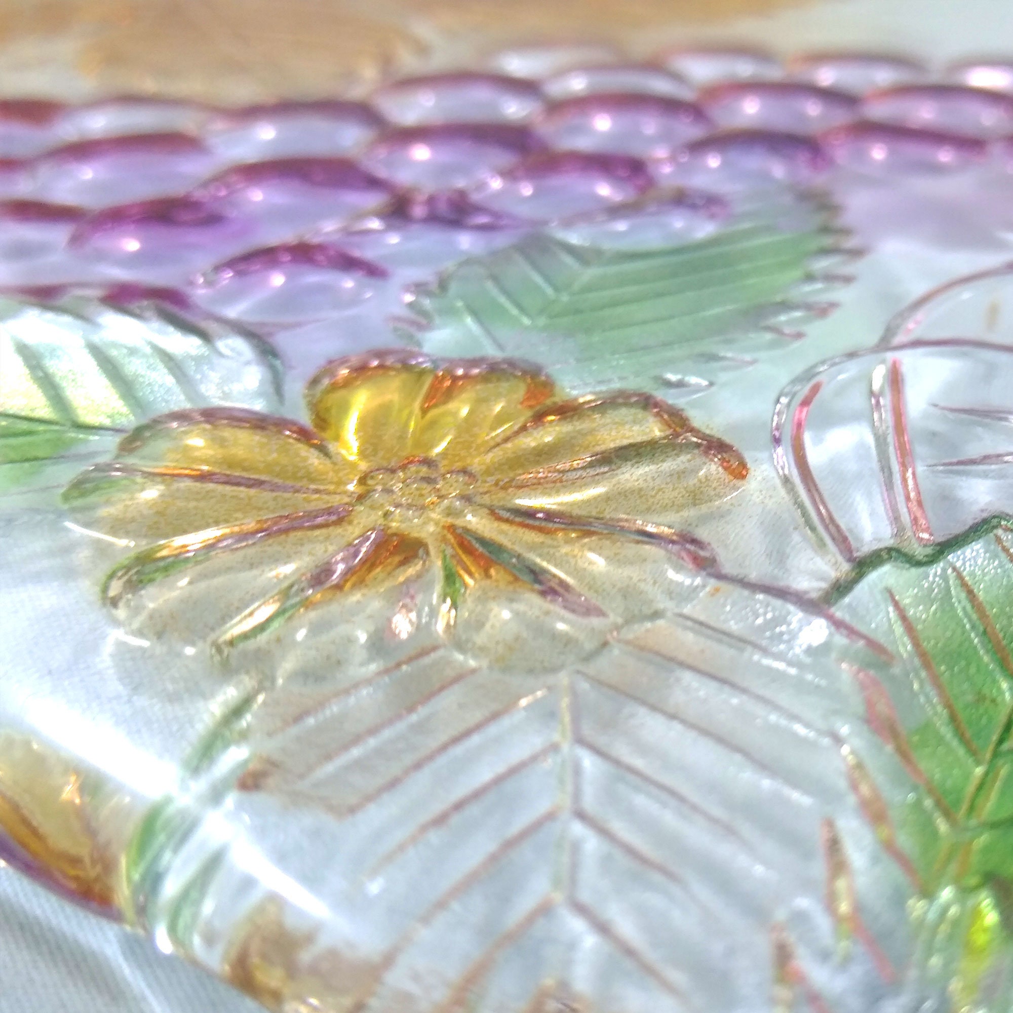 Mikasa glass platter top