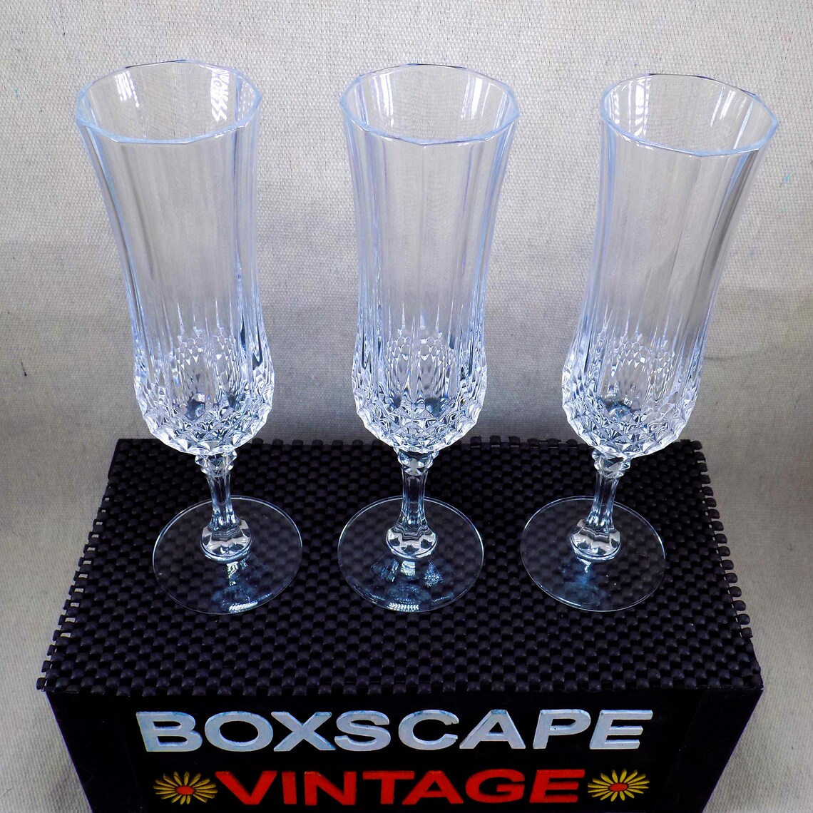 Vintage Cristal D'arques Glasses Crystal Wine Glasses Etsy Canada
