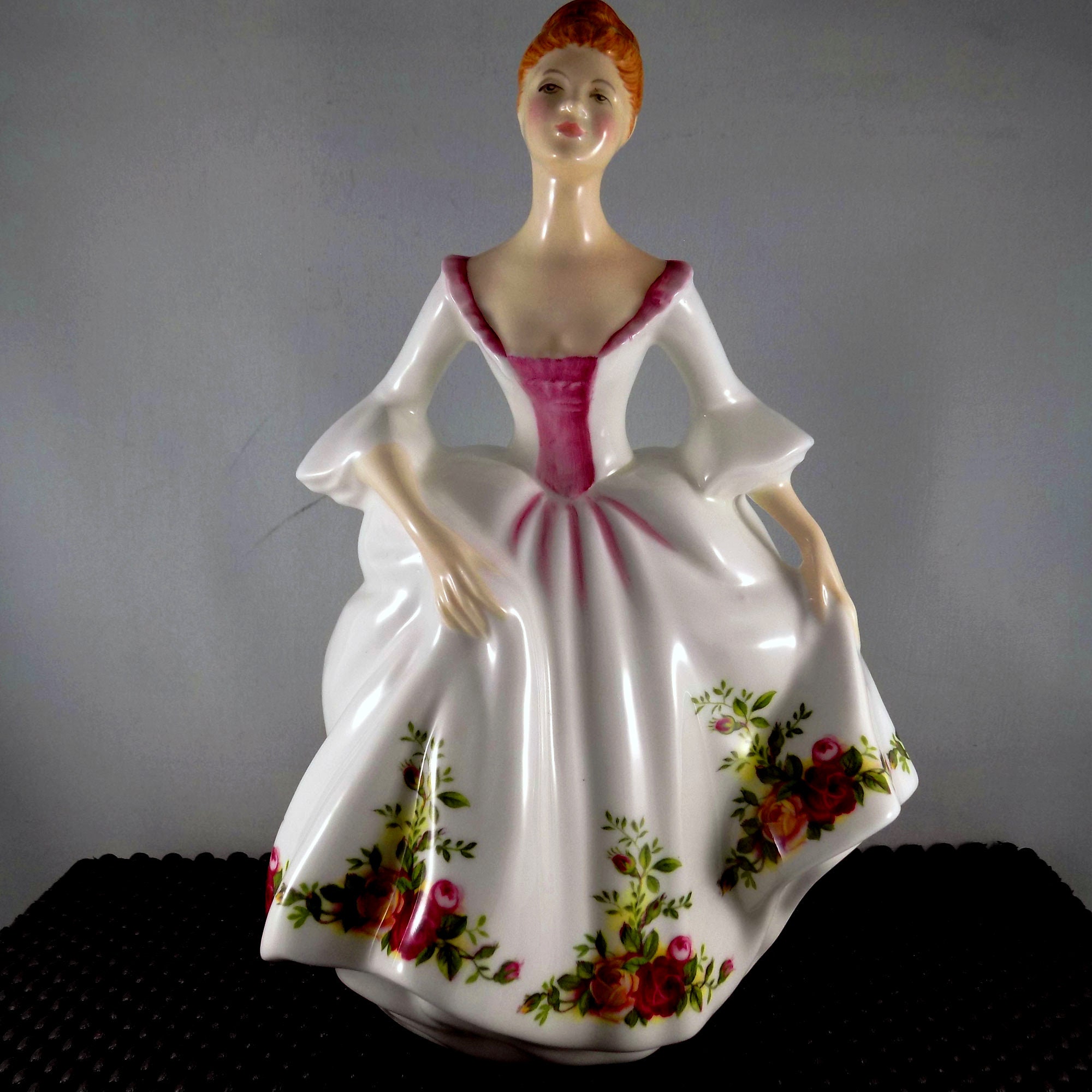 Vintage Royal Doulton Country Rose Figurine Bone China Etsy Canada
