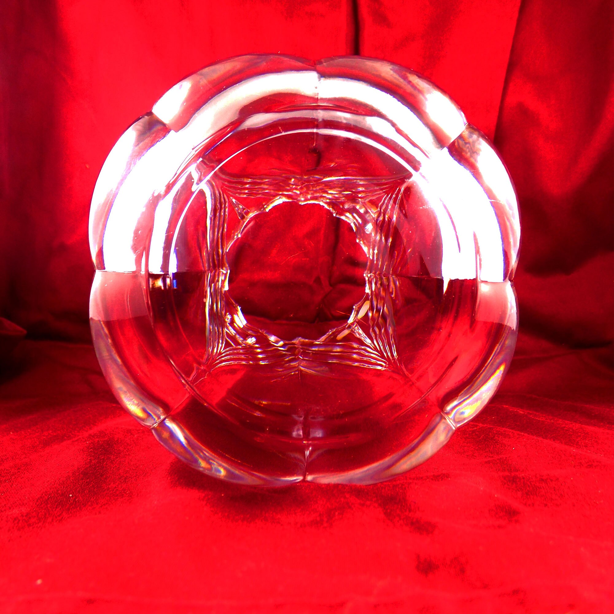 Vintage Bohemia Crystal Vase Czech Crystal Flower Vase Etsy