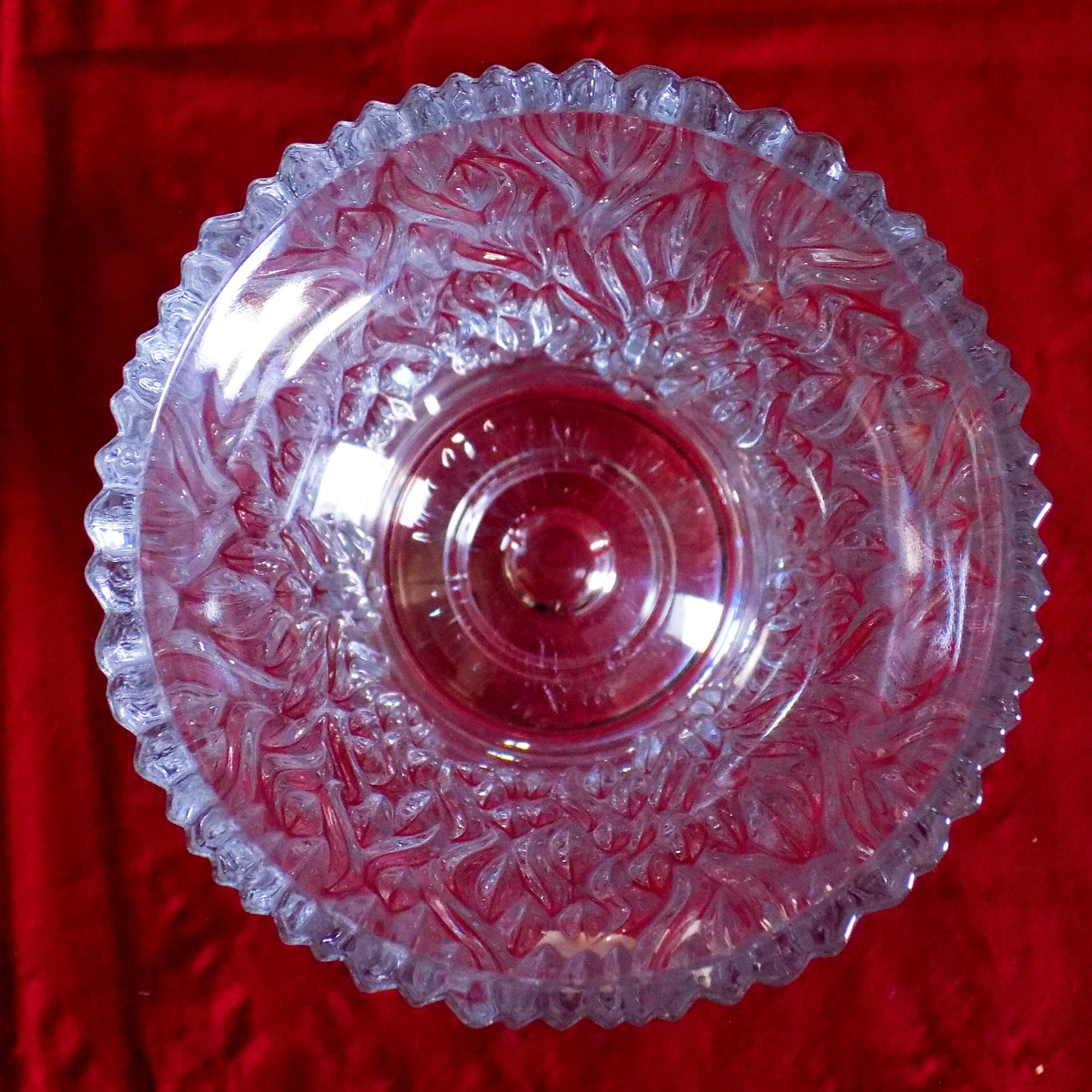 Vintage Bohemia Crystal Flower Vase Czech Crystal Vase Large Etsy