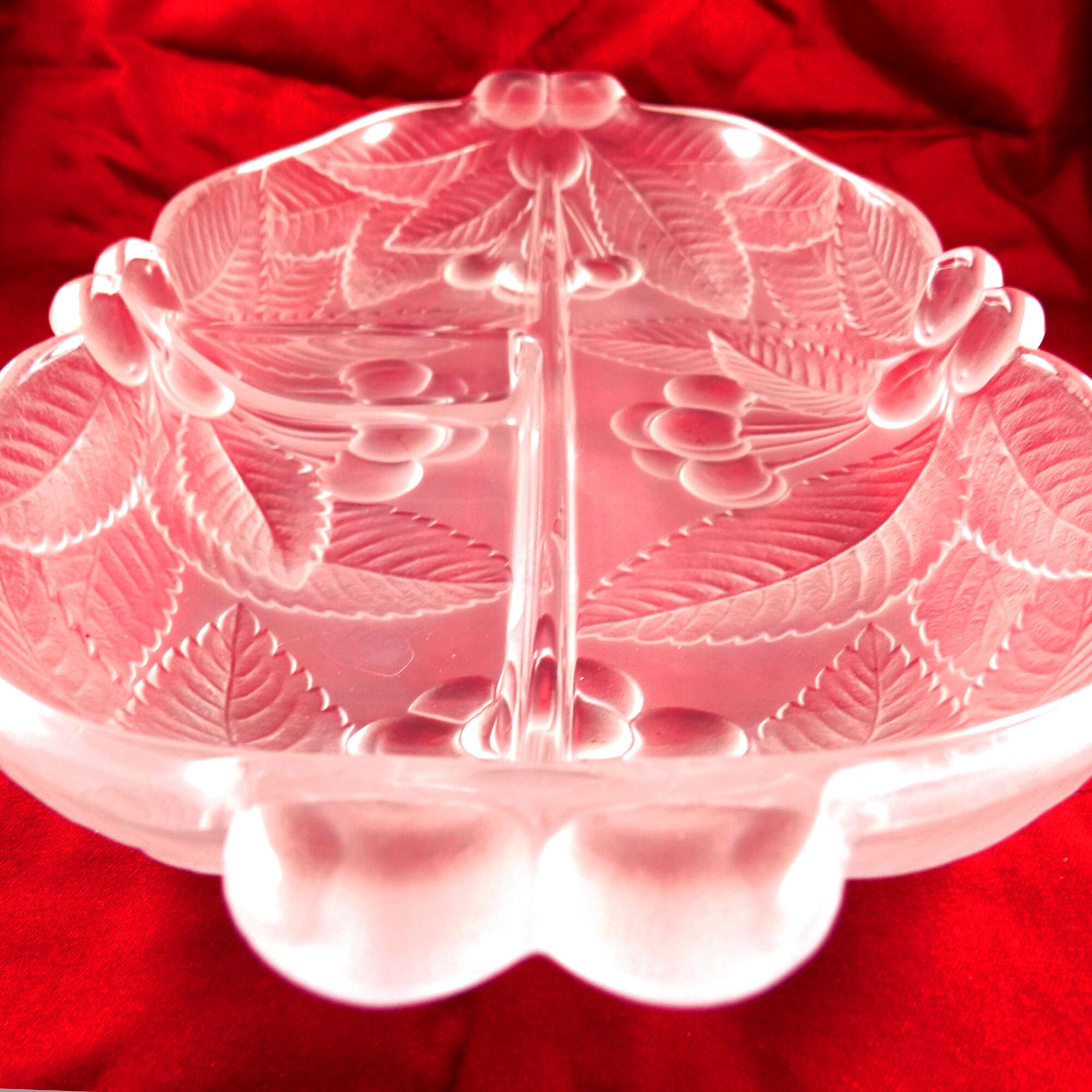 Mikasa Crystal Serving Platter Vintage Dinnerware Divided Etsy