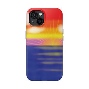 Funda resistente con diseño de atardecer vibrante / Protección colorida para tu teléfono / Regalo ideal para amantes de la naturaleza, entusiastas de los viajes, ambiente veraniego y playa
