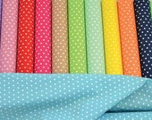 Cotton Fabric, Polka Dots Motif, (2meters 2.18 yards), Excellent Sewing Supplies, Sold By the Yard