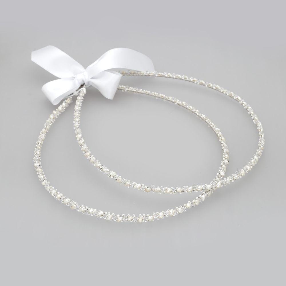 Couronnes de mariage en porcelaine et cristaux Swarovski