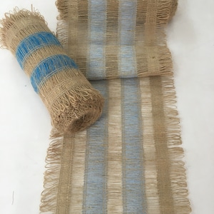Chemin de table en toile de jute, décoration d&#39;intérieur rustique moderne, ferme, mariage champêtre