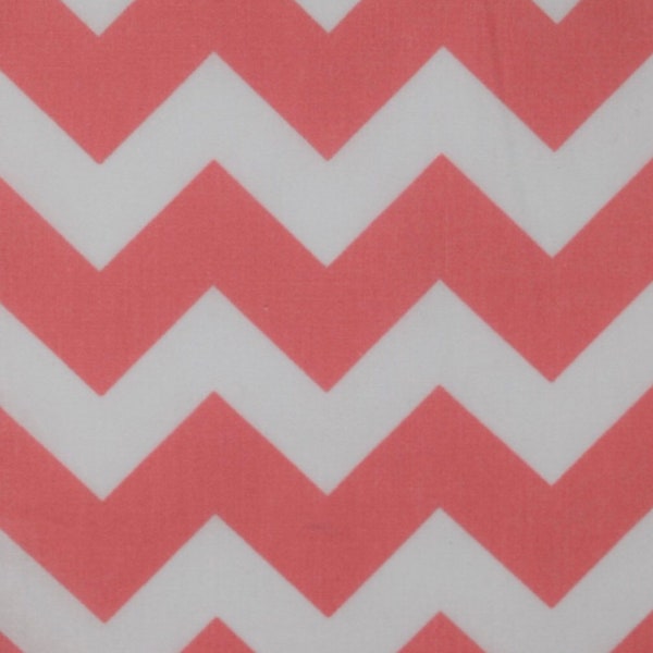 Pink White Big Chevron Fabric by The Yard Cotton ( 140 cm/1.53 yards) Upholstery Fabric for Summer Chairs Sewing Material for Dress Kid Tent