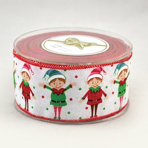 Weihnachtliche Borte mit Muster, Weihnachstband mit Schleifen und Schleifen