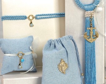 Marine Story Baptism Favors, Summer Event, Unique Craft , Greek Orthodox Ceremony, Baby Shower, Excellent Materials