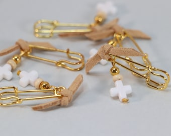 10 Baptism Martyrika Witness Pins Baptism Favors for First Communion Christening Greek Orthodox Christening