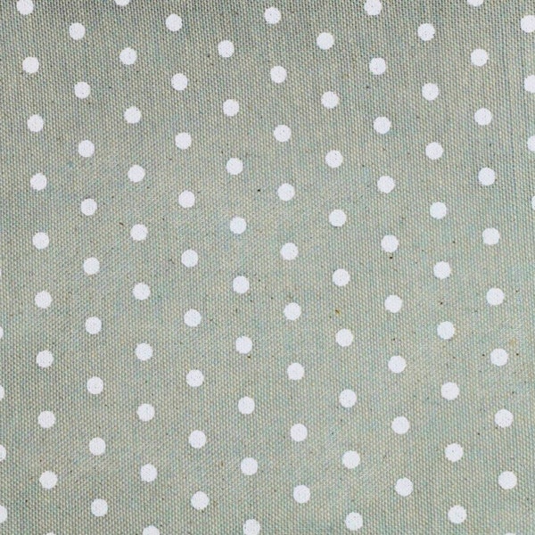 Polka Dots Tissu par verge Coton (140 cm / 1,53 verges) Grandes taches blanches Points en tissu d’ameublement gris clair pour chaises