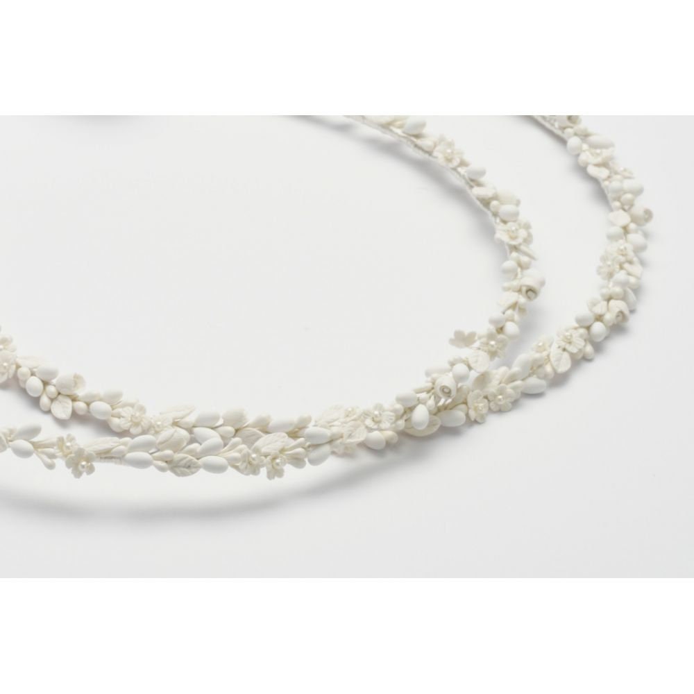 Couronnes de mariage Stefana en porcelaine faites main