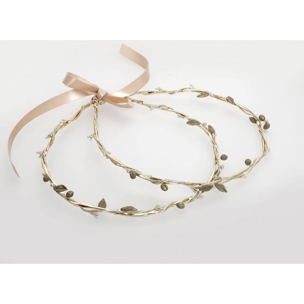 Couronnes de mariage Stefana en or et argent faites main