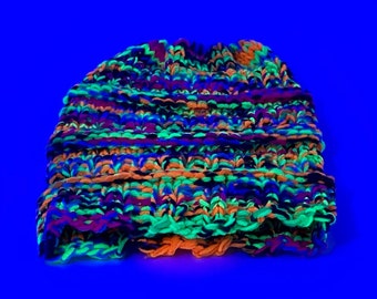 Neon Messy Bun Hat