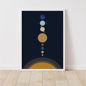 Solar System Printable Wall Art Digital Print Neutral Wall Art Outer ...