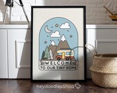RV Camper Welcome Sign: Tiny Home Decor Printable (Digital Download)