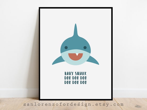 baby shark nursery decor