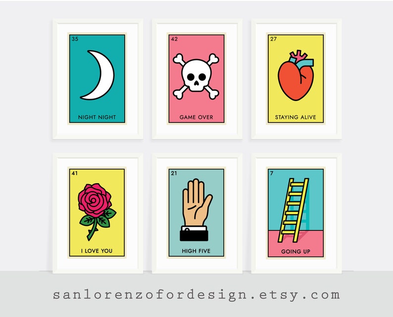Mexican Bingo Match Printable Wall Artwork - Established of 6 prints - Just take Your Printable Offer - Quick Obtain photograph about Loteria Game Printable identified as Mexican Bingo Sport Printable Wall Artwork - Established of 6 prints - Take Your Printable Package deal - Quick Obtain