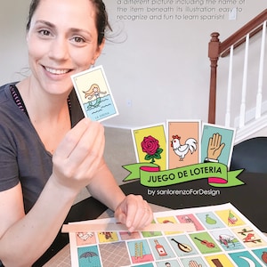 Juego de Loteria zum Sofort-Download Spielen Sie mit Ihrer Familie dieses lustige mexikanische Bingo Spiel Loteria Party-Thema - SOFORT-DOWNLOAD