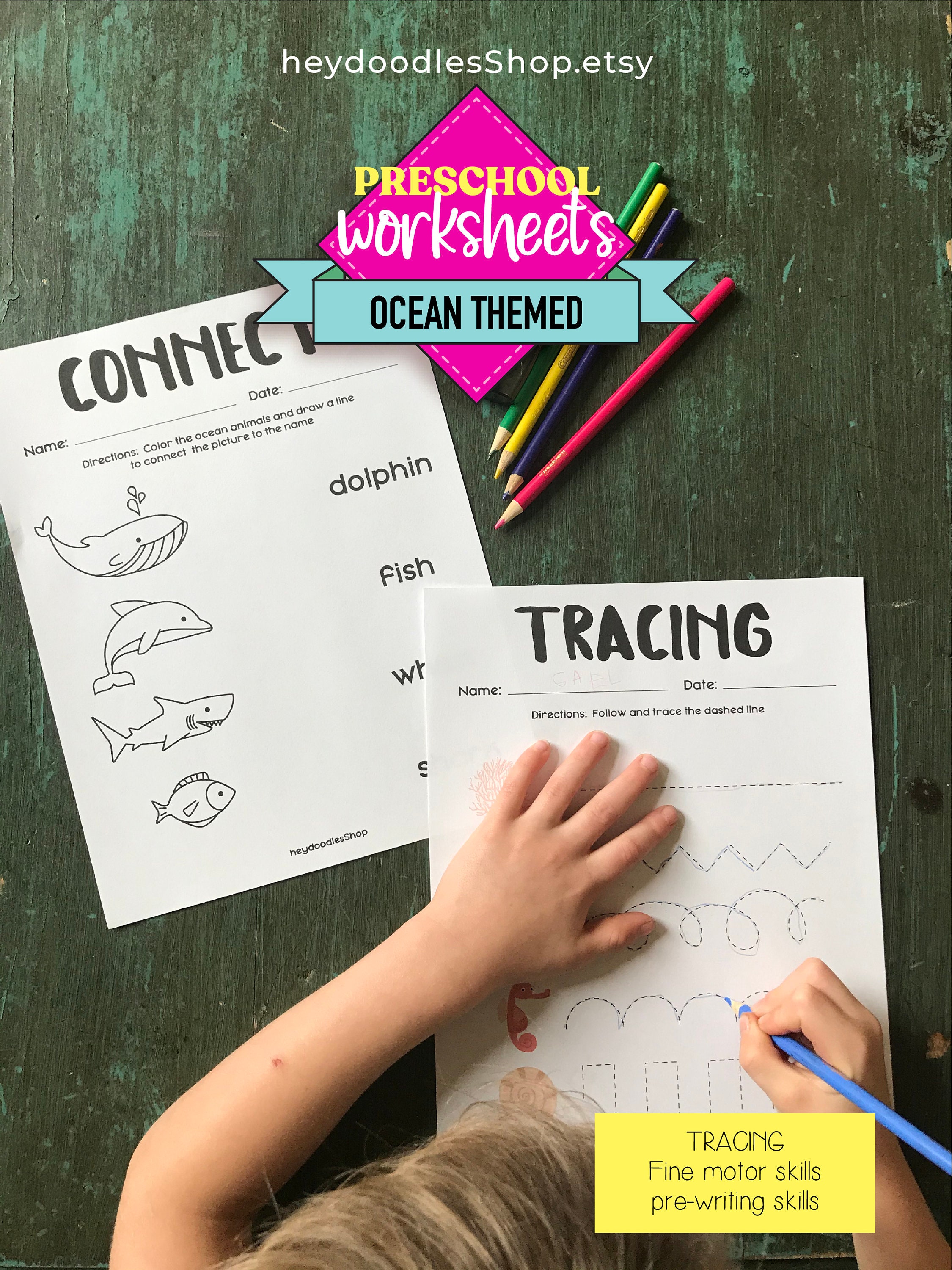 Preschool Worksheets Homeschool Printable Activities for | Etsy