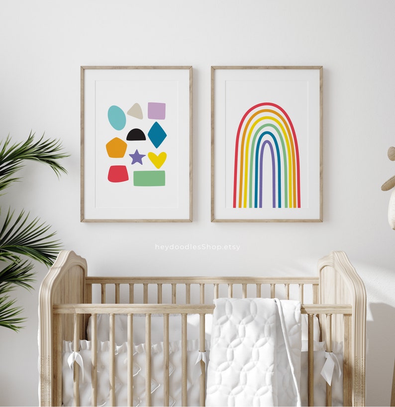 Kids Wall Art Children's Wall Art Nursery Set of 6 Etsy